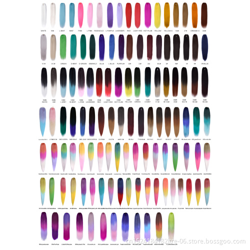 hot water setting wholesale 56 inches pre stretched braiding hair ,Over 100 Colors Layered End Ez Braid in Stock